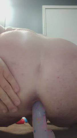 amateur anal play ass spread asshole deep penetration dildo fingering male masturbation