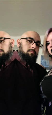 bdsm choking pmv submissive threesome gif