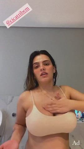 Celebrity Hotwife Tits gif