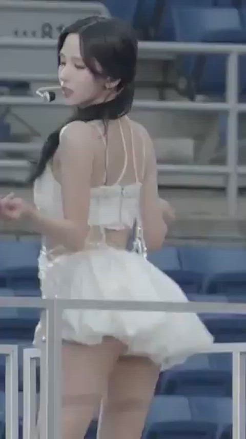 asian ass shaking clothed dancing dress petite pigtails gif