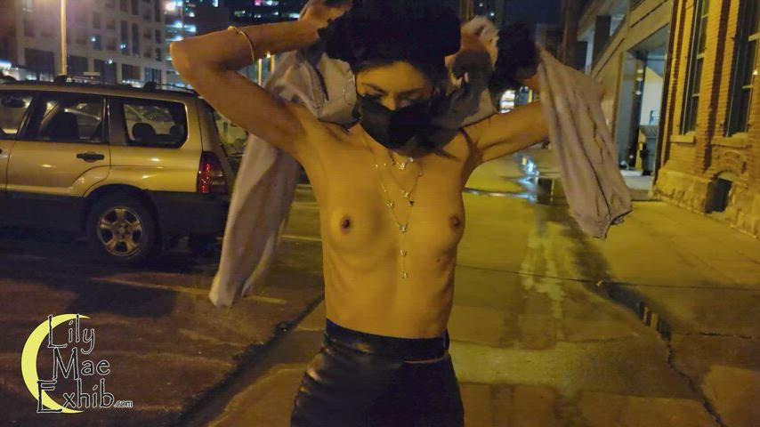 I didn't need those clothes anyway...stripping down in the city.