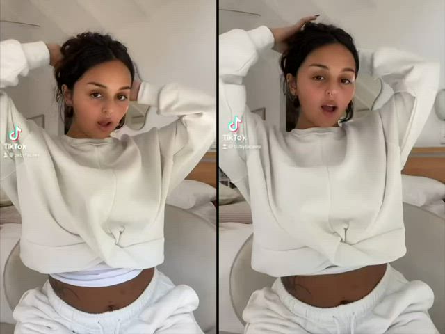 big tits boobs nipple piercing tiktok tits gif