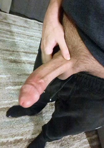 big dick cock jerk off solo gif