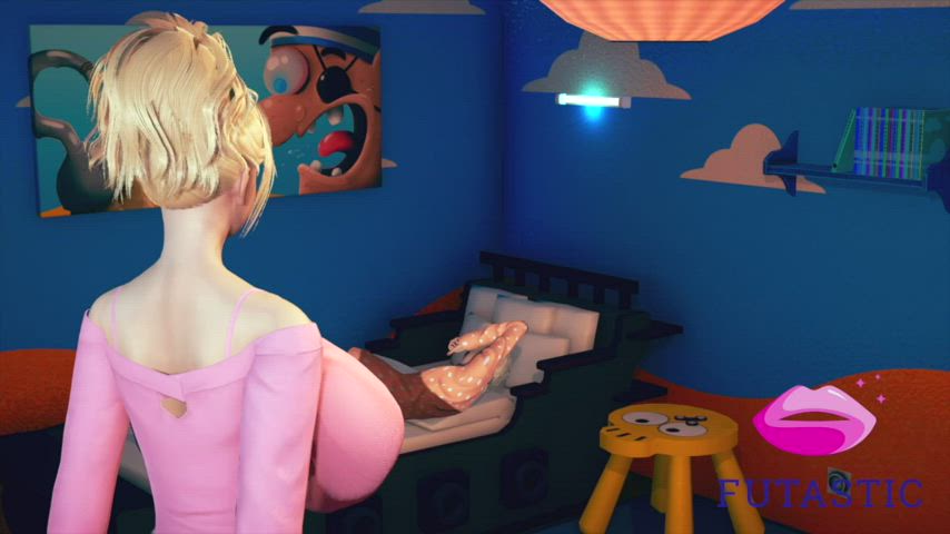 Futa Mom fucks son because he wants to skip school