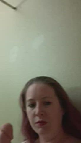 Blowjob Huge Dildo Selfie gif