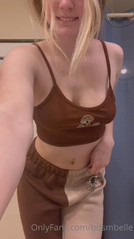blonde boobs sensual gif