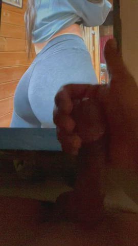 ass babe big ass booty cumshot gif