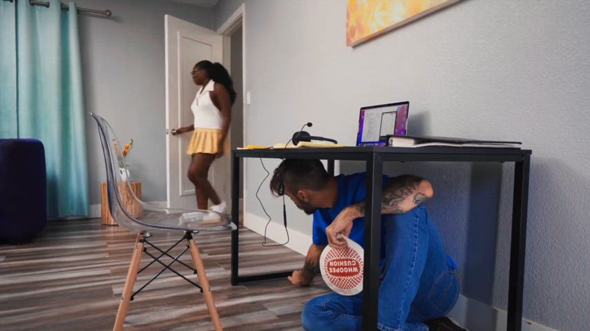 He helps her study