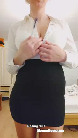 amateur doggystyle masturbating redhead riding threesome gif