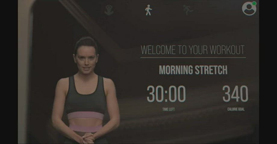 Daisy Ridley yoga time