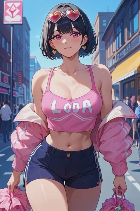 animation anime asian clothed clothing hentai hips japanese hanime gif