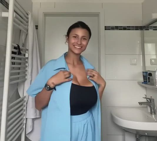 boobs tits titty fuck gif