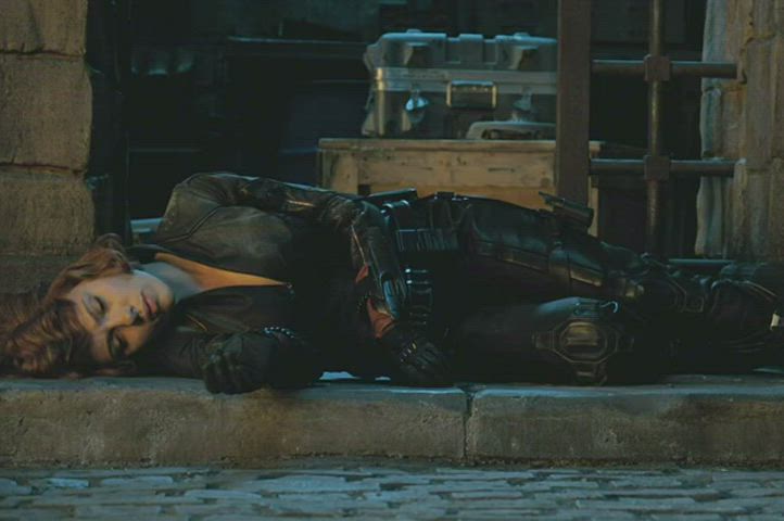 celebrity redhead scarlett johansson gif