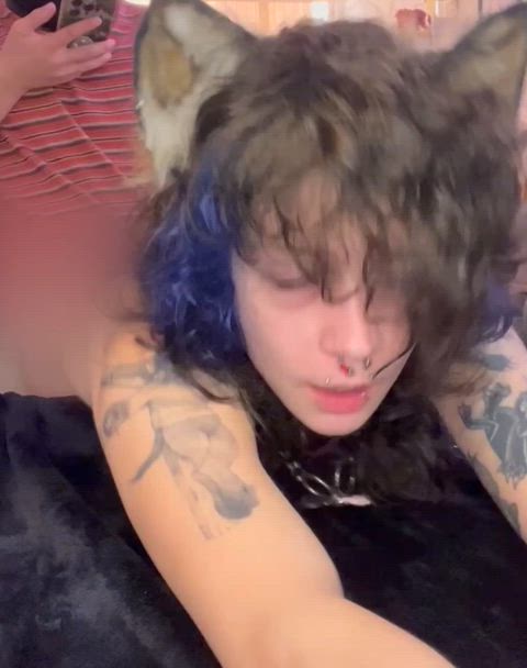 couple petplay trans trans man gif