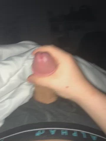 big dick handjob masturbating solo gif