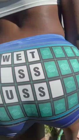Ass Booty Bubble Butt Ebony Non-nude Pretty gif