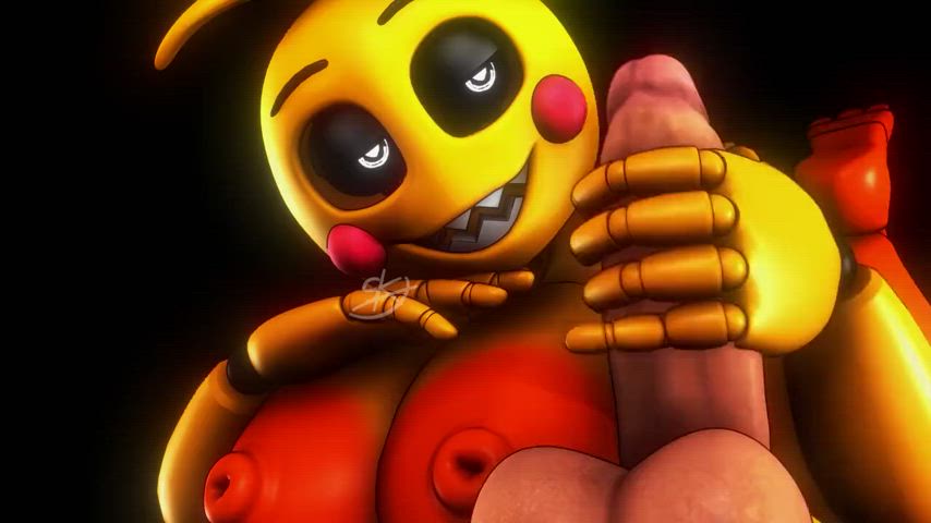 Close Up Handjob Tits gif
