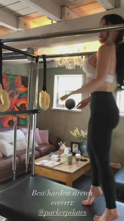 Celebrity Spandex Workout gif
