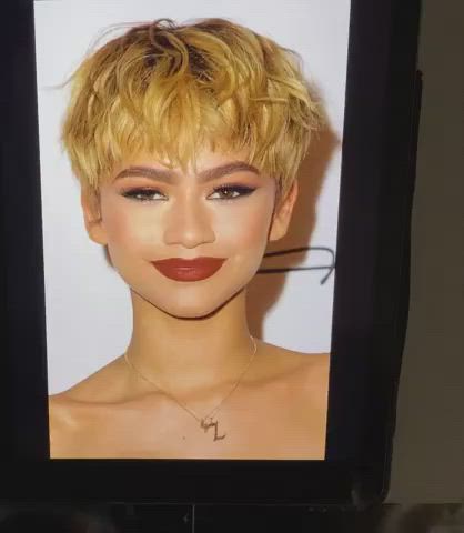 Cumshot Skinny Tribute Zendaya gif