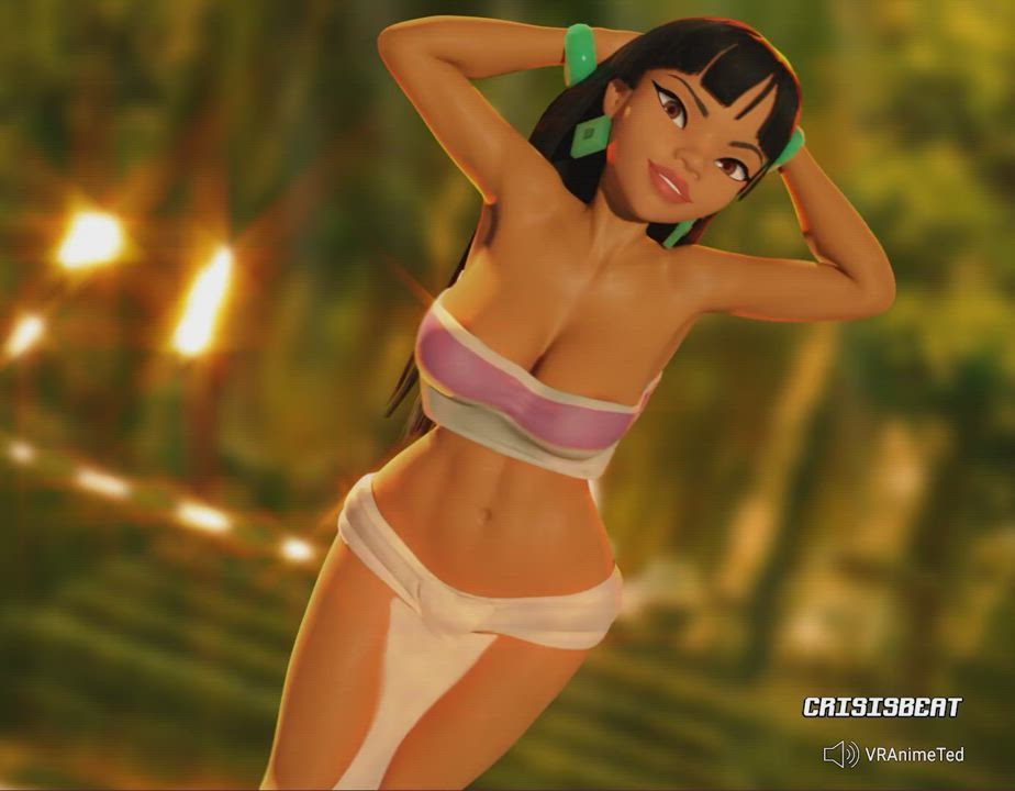 Animation Bouncing Tits Dancing See Through Clothing gif