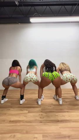 clothed shorts twerking gif