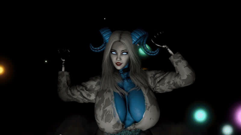 3D Animation Monster Girl GIF