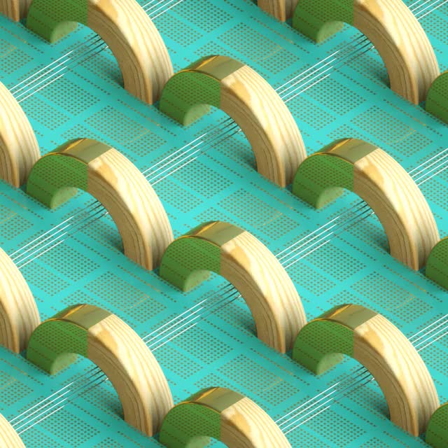 Isometrica 01_001 : An oddly satisfying 3D animation
