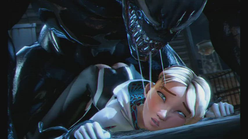 3D Animation Anime Cartoon Gwen gif