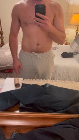 Is my soft cock larger than your hard dick?