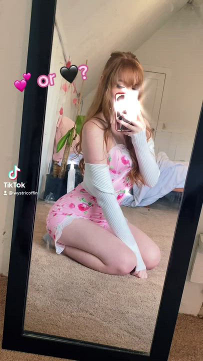 Clothed Redhead TikTok gif