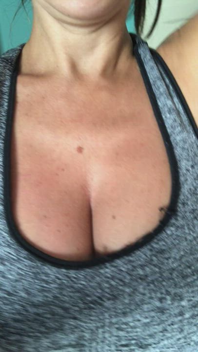 Ava showing her tan lines