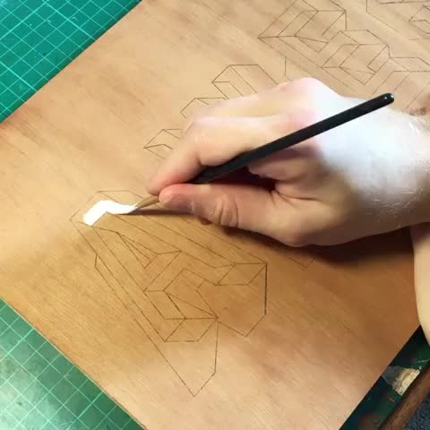 It was AWESOME to paint acrylic straight onto wood - 980246