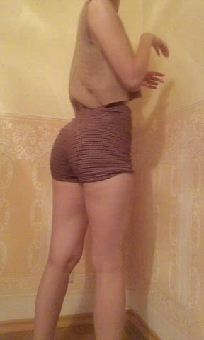 Big Ass College Legs Tease gif
