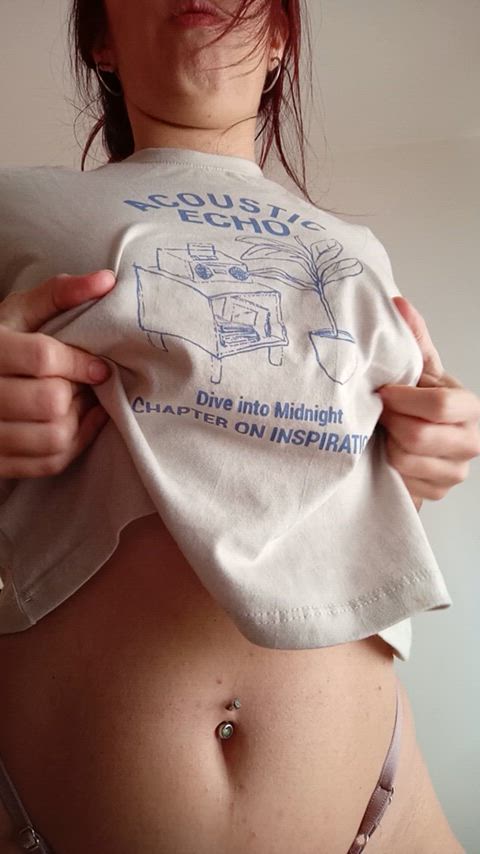 belly button boobs cute natural tits petite tits belly gif