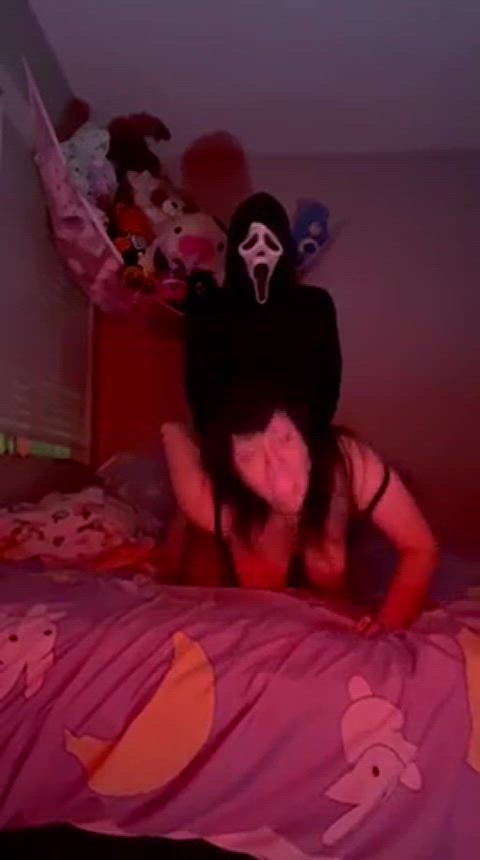 costume doggystyle halloween plowcam doggy-facing-camera gif