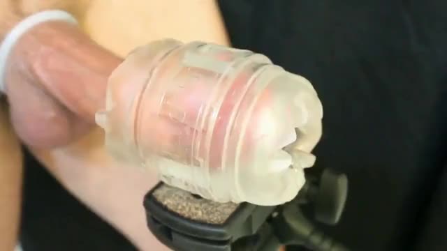 Morning fleshlight milking