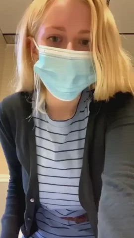 Blonde NSFW Teen gif