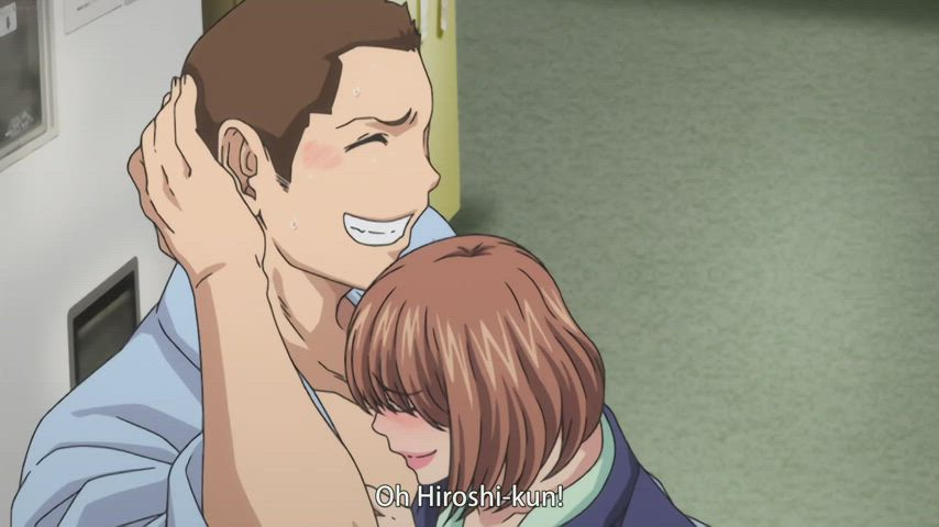 anime big tits blowjob boobs hentai husband public wife gif