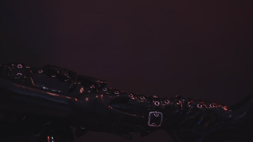 fetish latex latex gloves lingerie stockings gif