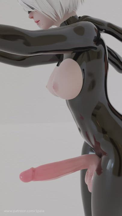 3D Futanari Hentai Hentai seiyoku gif