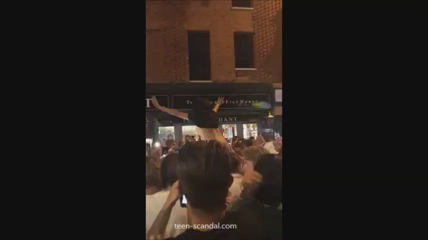 amateur flashing outdoor public gif