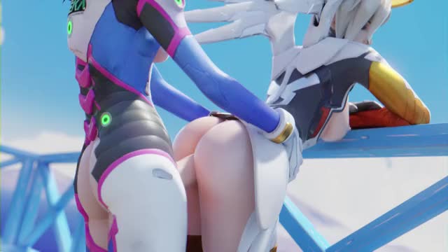 Futa D.Va banging Mercy, (Yeero) [Overwatch]