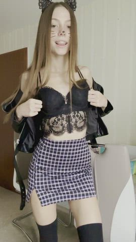 19 years old teen r/catgirls gif