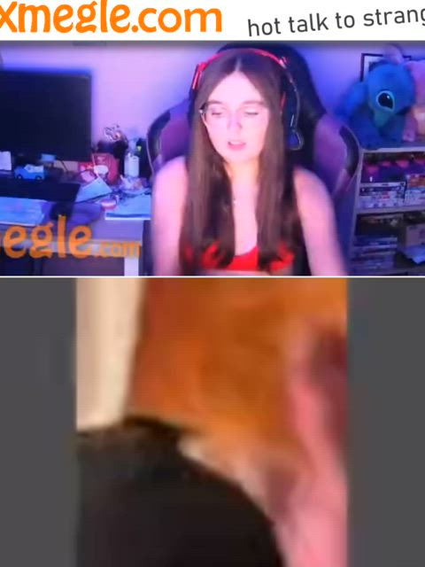 amateur cock shock reaction stranger watching gif