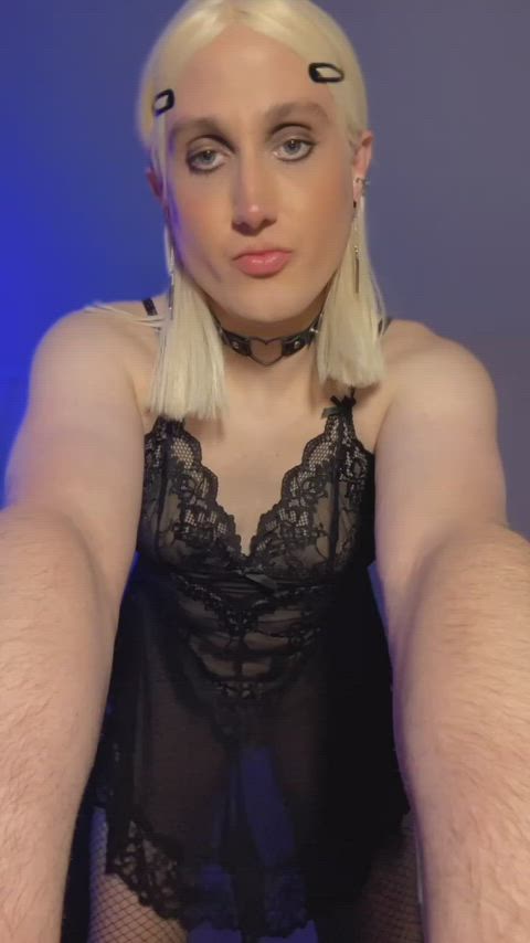 ahegao amateur blonde femboy feminization mtf onlyfans pawg sissy trans woman gif