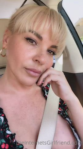 amateur milf public tits gif