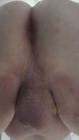 amateur ass ass spread asshole balls bending over solo gif