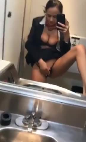 Restroom masturbation