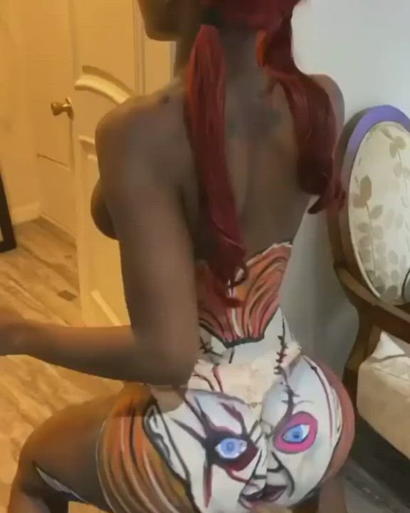 Ebony Solo Twerking gif
