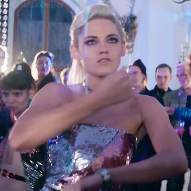 Kristen Stewart's Armpits - Charlie's Angels (2019) [Cropped, Brightened, Slomo]